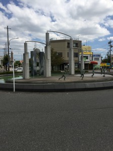 富士松駅前教室駅前ロータリー画像